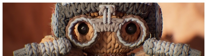 用钩针编织风格再现《幽灵的威胁》里的飞梭赛车戏